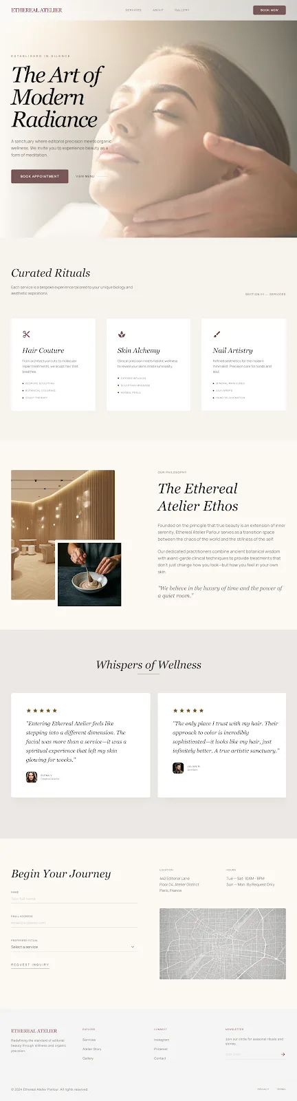 Verdant Studio — interior design brand website by 3AM Creative Studio